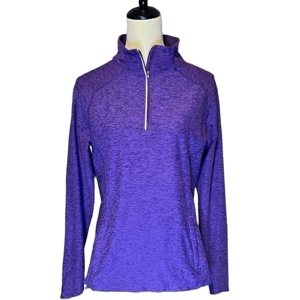 Gander mountain women’s large GSX quarter sleeve pull over purple